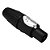 Conector Speakon Macho De Linha 4 Vias Spn041-Gr Preto Devox - Imagem 1
