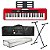 Kit Teclado Digital CASIO CT-S200 Vermelho TX01 - Imagem 1