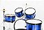 Bateria Acústica Infantil X-Pro Jr Plus Azul Jbj1046 Completa - Imagem 4
