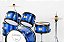 Bateria Acústica Infantil X-Pro Jr Plus Azul Jbj1046 Completa - Imagem 2