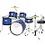 Bateria Acústica Infantil X-Pro Jr Plus Azul Jbj1046 Completa - Imagem 1