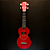 Ukulele Acústico Soprano Mahalo U-smile Vermelho VTR412 - Imagem 3