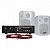 Kit Som Ambiente 200W Musical AMBIENCE 2000 Branco HAYONIK - Imagem 1