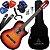 Kit Violão Elétrico Nylon Waldman PPCE-1 SB Sunburst Vx04 - Imagem 1