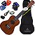 Kit Ukulele Concert Elétrico Cordas Aquila Sapele Natural - Imagem 1
