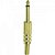 Plug P10 Mono Metal com Mola Gold Genérico Storm - DEZ / 10 - Imagem 1