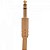 Plug P10 Stereo Metal Gold Com Mola Genérico - PCT / 10 - Imagem 1