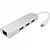 Cabo Adaptador USB Tipo C Macho Para 3 X USB 3.0 Femea e 1 X RJ45 Femea ADAP 0055 Branca STORM - Imagem 1