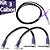 Kit Cabos P10 X P10 2 No Loss 25 Cm + Cabo Stack Tecniforte - Imagem 1