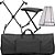Kit Capa Teclado Simples C/ Suporte + Banqueta + Cobertura - Imagem 1
