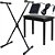 Kit Acessórios Para Teclado C/ Suporte + Banco Pedal Sustain - Imagem 1