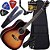 Kit Completo Violão Folk Elétrico Md18 Sunburst Tagima - Imagem 1