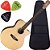Kit Violão Giannini Eletroacústico Folk C/ Afinador Gsf3 Ns - Imagem 1