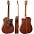 Kit Violão Eletroacústico Folk Strinberg + Capa Sd20c Mgs - Imagem 3