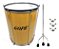 Kit Surdo Madeira 20 X 60cm + Tripé + Capa Bme6020crpe Gope - Imagem 2