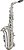 Saxofone Sax Alto Mib Sax 510s Eagle Banhado A Prata - Imagem 3