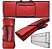 Kit Capa Teclado Roland Fantom Fa76 Vermelho + Cobertura - Imagem 1