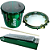 Kit Percussão Gope Repique Pandeiro Reco Reco Selfie Verde - Imagem 1