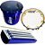 Kit Percussão Selfie Azul Gope Pandeiro Repique Reco Reco - Imagem 1