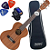 Kit Ukulele Kalani Tenor Acustico Kal220 Ts Sapel Tribes - Imagem 1