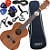 Kit Ukulele Elétrico Tenor 26kalani Tribes Sapele Kal220 Ts - Imagem 1