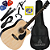 Kit Violão Eletroacústico Vogga Vck370 Nt Aço Folk Cutway - Imagem 1