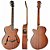 Violao Elétrico Mini Jumbo Aço Hofma Hmf240 Satin Natural - Imagem 1