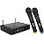 Microfone De Mão Duplo Profissional Sem Fio Skp Uhf 261 - Imagem 2