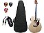 Kit Violão Jumbo C/afinador, Capa , Cabo, Palhetas, Gf4 +nf - Imagem 1