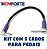 5 Cabos P10 Para Pedais 25cm No Loss Tecniforte Frete Grátis - Imagem 2