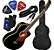 Kit Violão Di Giorgio Nylon Equalizador Havana Black I I - Imagem 1