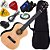 Kit Ukulele Tenor Eletroacústico Capa Afinador Su25r Shelby - Imagem 1