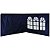 Kit 2 Parede Tenda Gazebo 3x3m Fechamento Lateral Azul - Imagem 1