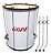 Kit Surdo Gope 60cm X 18 Em Alumini C/ Capa Tripe + Maçaneta - Imagem 4