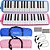 Kit 2 Escaletas Melódica 32 Teclas Rosa E Azul C/ Estojo - Imagem 1