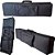 Capa Para Teclado Kurzweil Sp76 Master Luxo Acolchoada Preto - Imagem 2