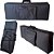 Capa Master Luxo Para Teclado 5/8 Acolchoada Nylon Preto - Imagem 2