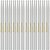 (12 Pares) Baqueta 5a Ponta Nylon Lc Dz5an Branco Liverpool - Imagem 1
