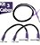 Kit Cabos P10 X P10 Tecniforte 2 No Loss 25 Cm + Cabo Stack - Imagem 1