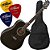 Kit Violão Giannini Eletroacústico Folk Gf1d Preto Mod2017 - Imagem 1
