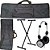 Kit Capa Para Teclado 5/8 Master Luxo Com Suporte + Fone Akg - Imagem 1