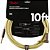 Cabo para Instrumentos P10 x P10 (90°) 3m DELUXE SERIES Amarelo Tweed FENDER - Imagem 4