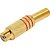 Jack RCA Metal Gold Vermelho Storm - PCT / 10 - Imagem 1