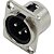 Conector XLR(M) Painel 3 Pólos Datalink - PCT / 10 - Imagem 1