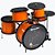 Bateria Infantil Beeboo Luen Nohpe Com Pele Muda Laranja Vtr289 - Imagem 1