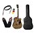Kit Violão Folk Eletroacústico Vogga Vck370 Mf Mogno Rajado - Imagem 5