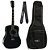 Violão Michael VM925 DT Preto Elétrico Folk + Capa + Correia - Imagem 1