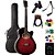 Violão Giannini Mini-Jumbo GSF1D Brown Red Burst + KIT1CL - Imagem 1