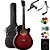 Violão Giannini Mini-Jumbo GSF1D Brown Red Burst + KIT6L - Imagem 1
