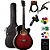Violão Giannini Mini-Jumbo GSF1D Brown Red Burst + KIT4KI - Imagem 1